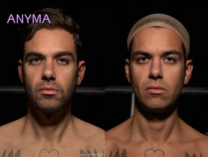 Anyma digital-human face development comparison.