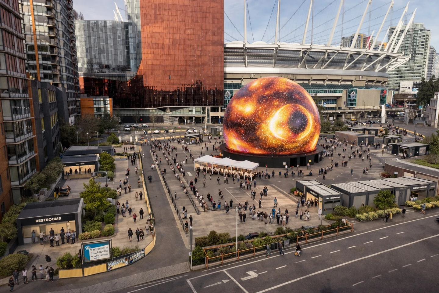 Dome II concept proposal for the Plaza of Nations, Vancouver.