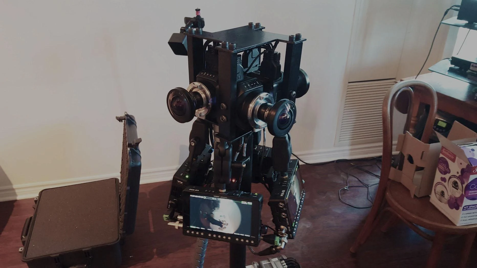 Finished custom QuadMagic camera rig.
