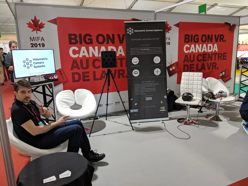 VCS camera demonstration at the Annecy International Animation Film Festival’s MIFA market.