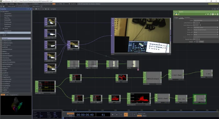 TouchDesigner prototype for camera switching and real-time processing.