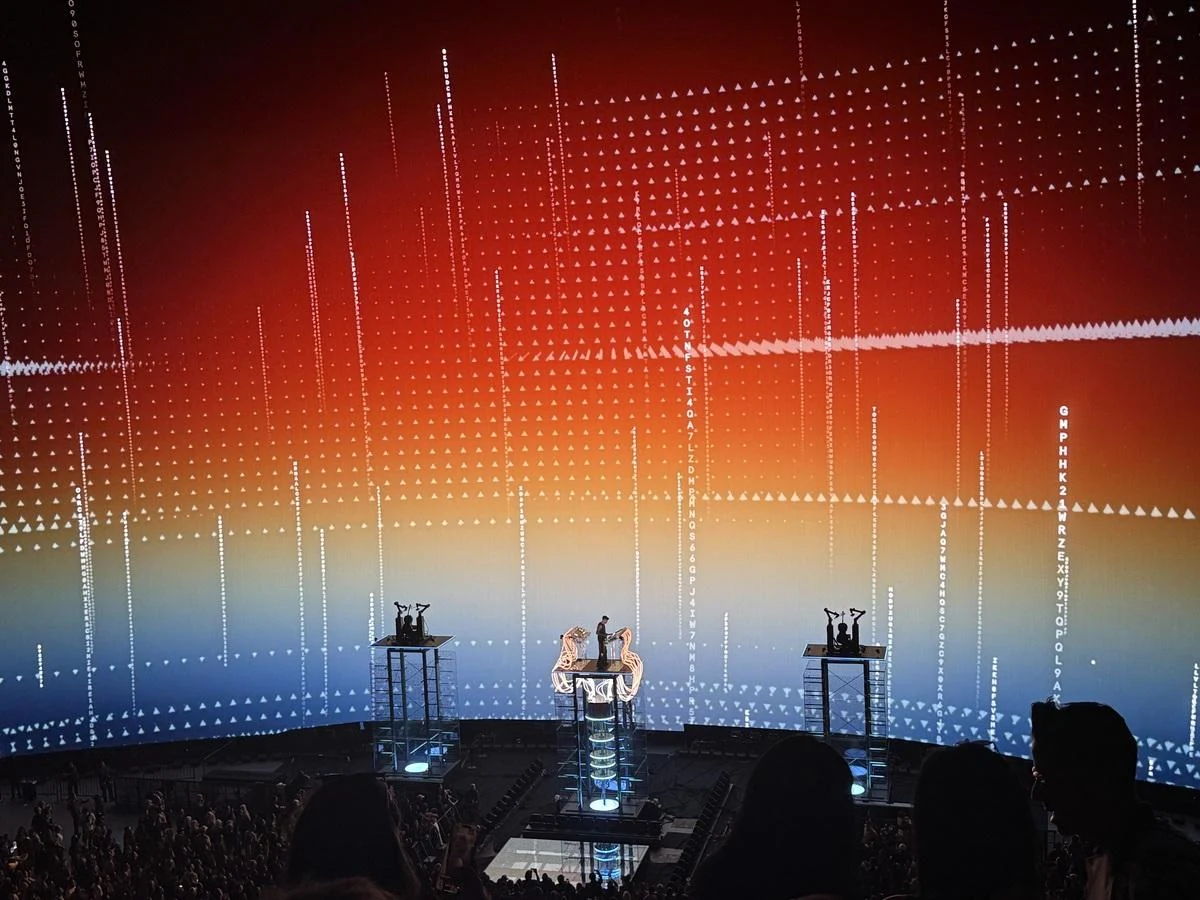 Audience view of Anyma’s End of Genesys inside Sphere